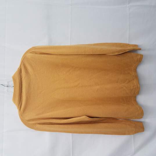 NWT LANA MERINO'S Women's 100% Wool Gold Crew Neck Size XL image number 2