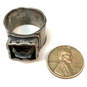Designer Silpada 925 Sterling Silver Smoky Quartz Stone Engraved Band Ring image number 4