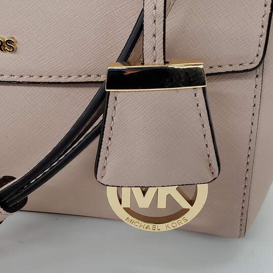 Michael Kors Ava Small Soft Pink Saffiano Leather Crossbody Bag image number 2
