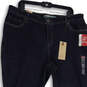 NWT Womens Blue Denim Dark Wash Stretch Straight Leg Jeans Size 20W image number 3
