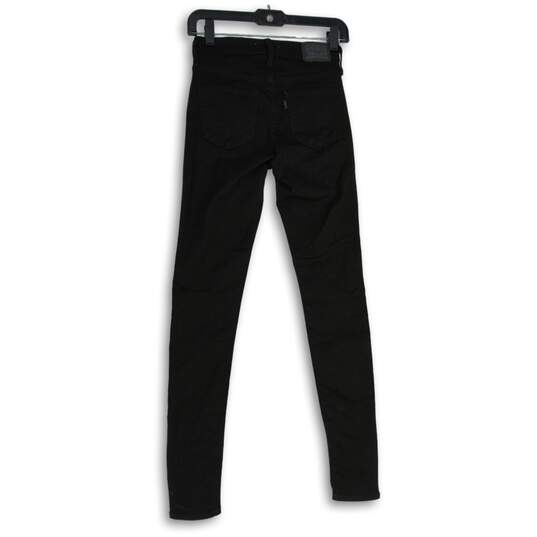 Levi Strauss & Co. Womens Black Denim 5-Pocket Design Skinny Leg Jeans Size 24 image number 2