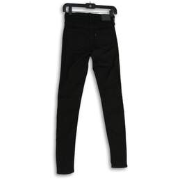 Levi Strauss & Co. Womens Black Denim 5-Pocket Design Skinny Leg Jeans Size 24 alternative image