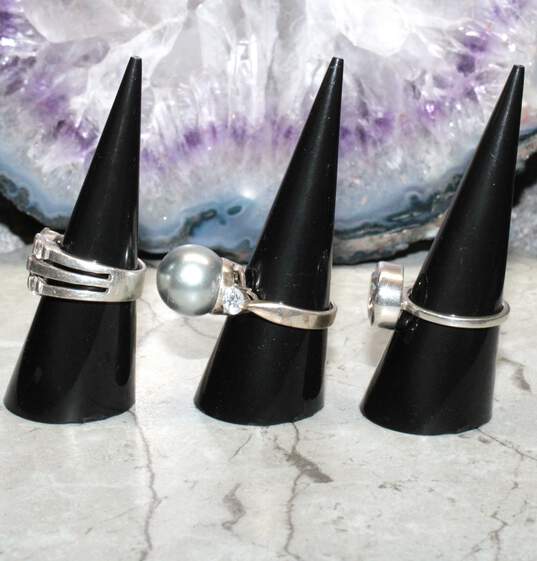 Sterling Silver Ring Set Sizes (8, 7, 9) - 17.10g image number 3