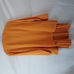 3K Fashion Bright Orange 3 Piece Suit w Skirt Size M alternative image