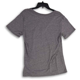 NWT Womens Gray Short Sleeve V-Neck Pullover T-Shirt Size Large alternative image
