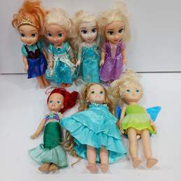 Bundle of 7 Assorted Disney Dolls