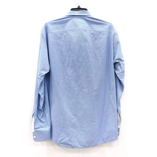 Ermenegildo Zegna Long Sleeve Men's Dress Shirt Blue Size M with COA image number 4
