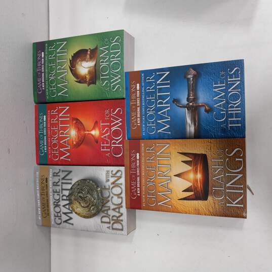 Set of 5 Game Of Thrones Books image number 3
