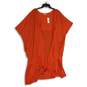 NWT Sweet Pea for New York & Company Womens Orange Open Front Blouse Top Sz S image number 1