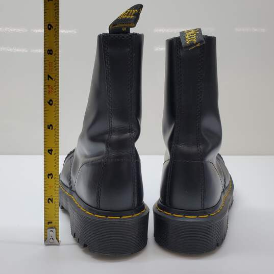 DR MARTENS Air Wair 10966 Steel Toe Black Leather Boots M5/ W6 image number 4