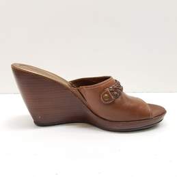 Cole Haan Women Wedge Sandals US 7 Brown