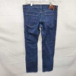 Prada Blue Denim Button Fly Jeans Tapered Fit Men's Size 36 - AUTHENTICATED alternative image