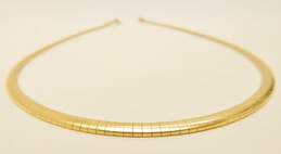 14K Yellow Gold Omega Chain Collar Necklace 27.9g alternative image