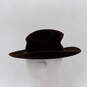 Vintage Oleg Cassini Men's Urban Turban Style Brown Felt Wide Brim Fedora Hat SZ 7 image number 3
