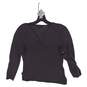 NWT Womens Gray Long Sleeve V Neck Casual Pullover Sweater Size Small image number 3
