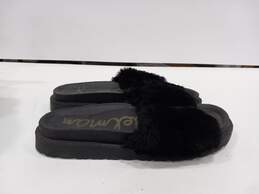 Sam Edelman Women's Black Fuzzy Sandals Size 11