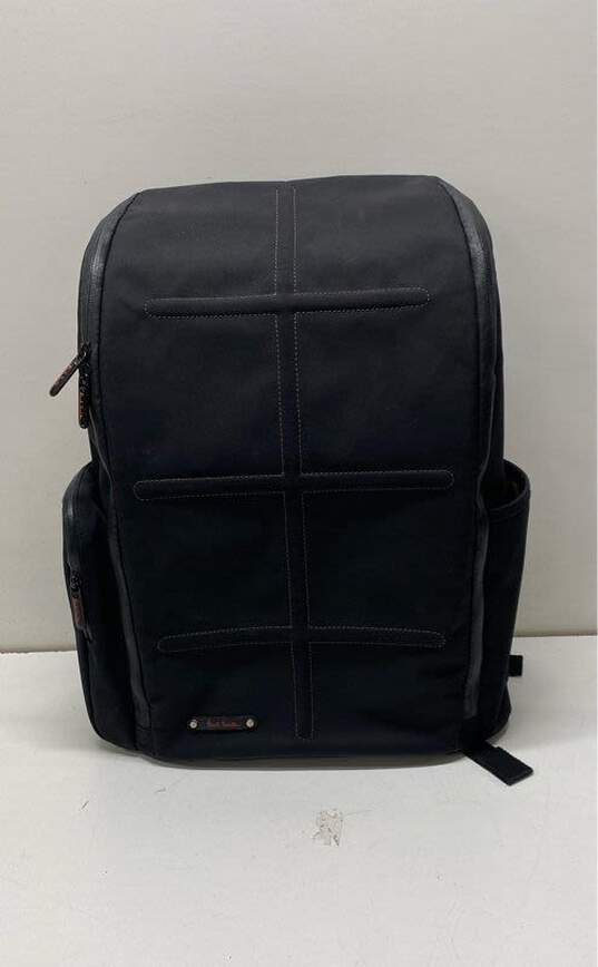 Paul Smith Black Red Nylon Backpack Bag image number 1