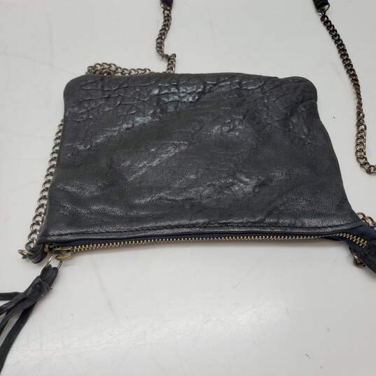 Unbranded Leather Clutch Bag w/ Chain Shoulder Strap image number 6