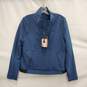 NWT The North Face WM's Shelbe Raschel Blue Pullover w Windfall Tech. Size L image number 1