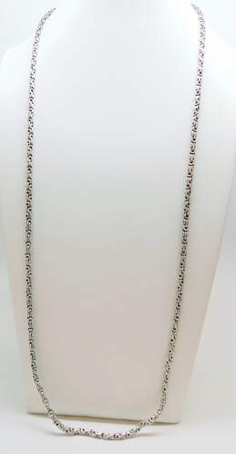 Swarovski Swan Silver-Tone Byzantine Chain Necklace alternative image
