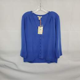 Simply Cashmere Blue Knit Cardigan Sweater WM Size XL NWT