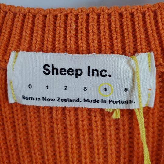 Sheep Inc. Women Orange Sweater 4/XL NWT image number 2