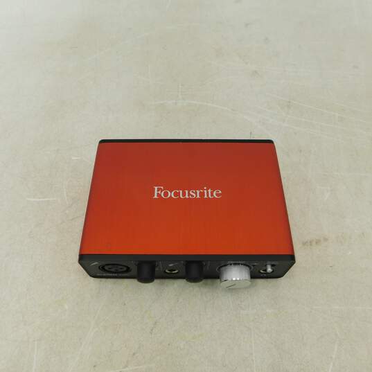 Focusrite Brand Scarlett Solo Model Red USB Audio Interface image number 2