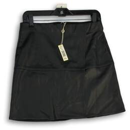 NWT Max Studio Womens Black Stretch Elastic Waist Pull-On Mini Skirt Size Small