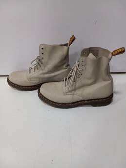 Dr. Martens Women's Pascal Beige Leather Boots Size 10 alternative image
