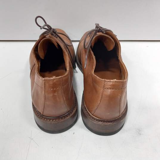 Frye Men's Brown Leather Lace-Up OXford Style Dress Shoes Size 9.5D image number 4