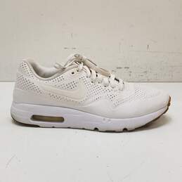 Nike Air Max Ultra Moire 724390-111 Triple White Sneakers Men's Size 8
