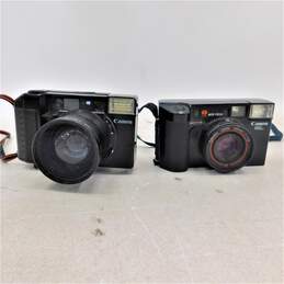 VNTG Canon Sure Shot and AF35ML Film Cameras (Set of 2)