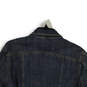 Womens Blue Denim Long Sleeve Spread Collar Button Front Jacket Size L image number 4