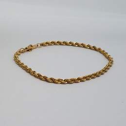14k Gold 3mm Rope Chain Bracelet 5.2g