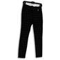 Womens Black White Plaid Flat Front Elastic Waist Pull-On Dress Pants Sz 6 image number 1