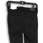 NWT Womens Black Denim Dark Wash Distressed Skinny Leg Jeans Size 4 image number 4