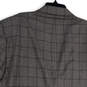 Mens Gray Check Notch Lapel Single Breasted Two Button Blazer Size 56L image number 4