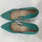 Womens 2814 Teal Pointed Toe Slip On Stiletto Pump Heels Size 40 image number 5