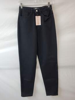 Missguided Riot High Waisted Mom Jeans Black Size 4