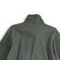 Mens Gray Heather Mock Neck Long Sleeve Full-Zip Fleece Jacket Size XXL image number 4