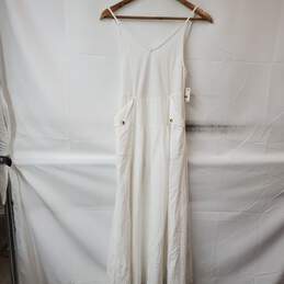 Free People Sleeveless Strap White Maxi Dress Women's XS NWT