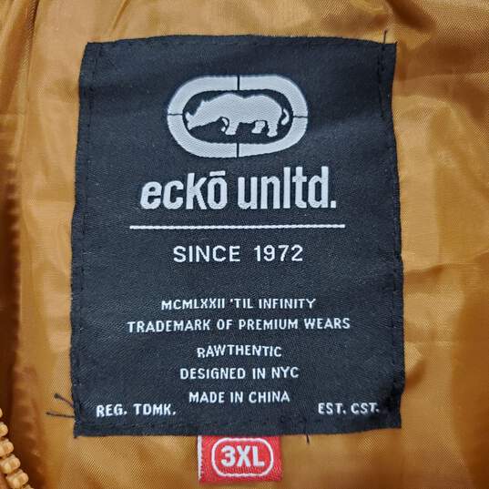 Ecko Unltd. Men Brown Quilted Vest Jacket 3XL image number 1