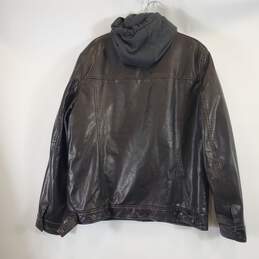 Levi's Men Brown/Black Faux Leather Jacket Sz44 alternative image