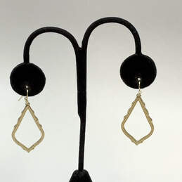 Designer Kendra Scott Sophee Gold-Tone Teardrop Fashionable Drop Earrings