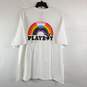 Play Boy Men White Graphic Tee 2XL NWT image number 4