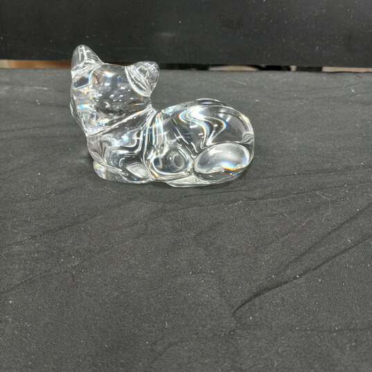 Crystal/Glass Kitty Cat Figurine image number 2
