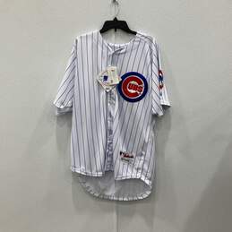 NWT Majestic Mens Chicago Cubs #14 Authentic Collection Button-Up Jersey 52