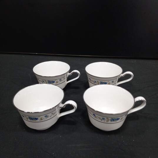 Set of 10 Noritake Ivory China Norma Tea Cups & Saucers image number 6
