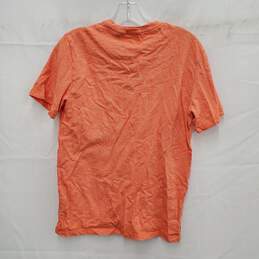 NWT Theory WM's 100% Cotton Orange & White Tigerlilly Feeder T-Shirt Size XS alternative image