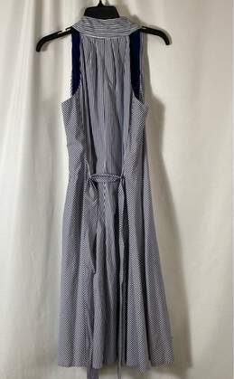 NWT Talbots Womens White Blue Striped Sleeveless V-Neck Maxi Dress Size 10 alternative image